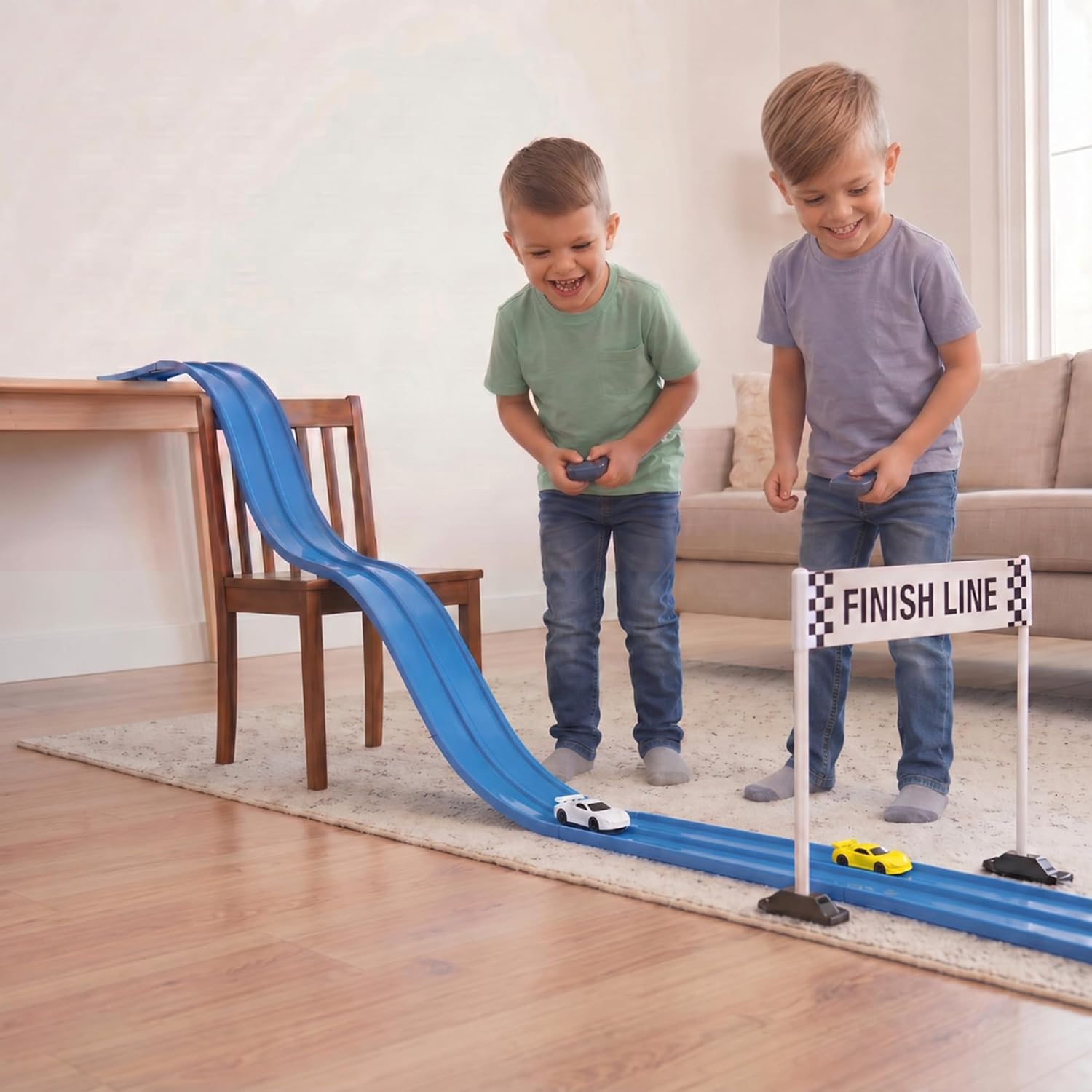 RISIBIX Flexible Blue Race Track Toy for Kids – Build, Bend & Race Into Endless Adventures - Image 6