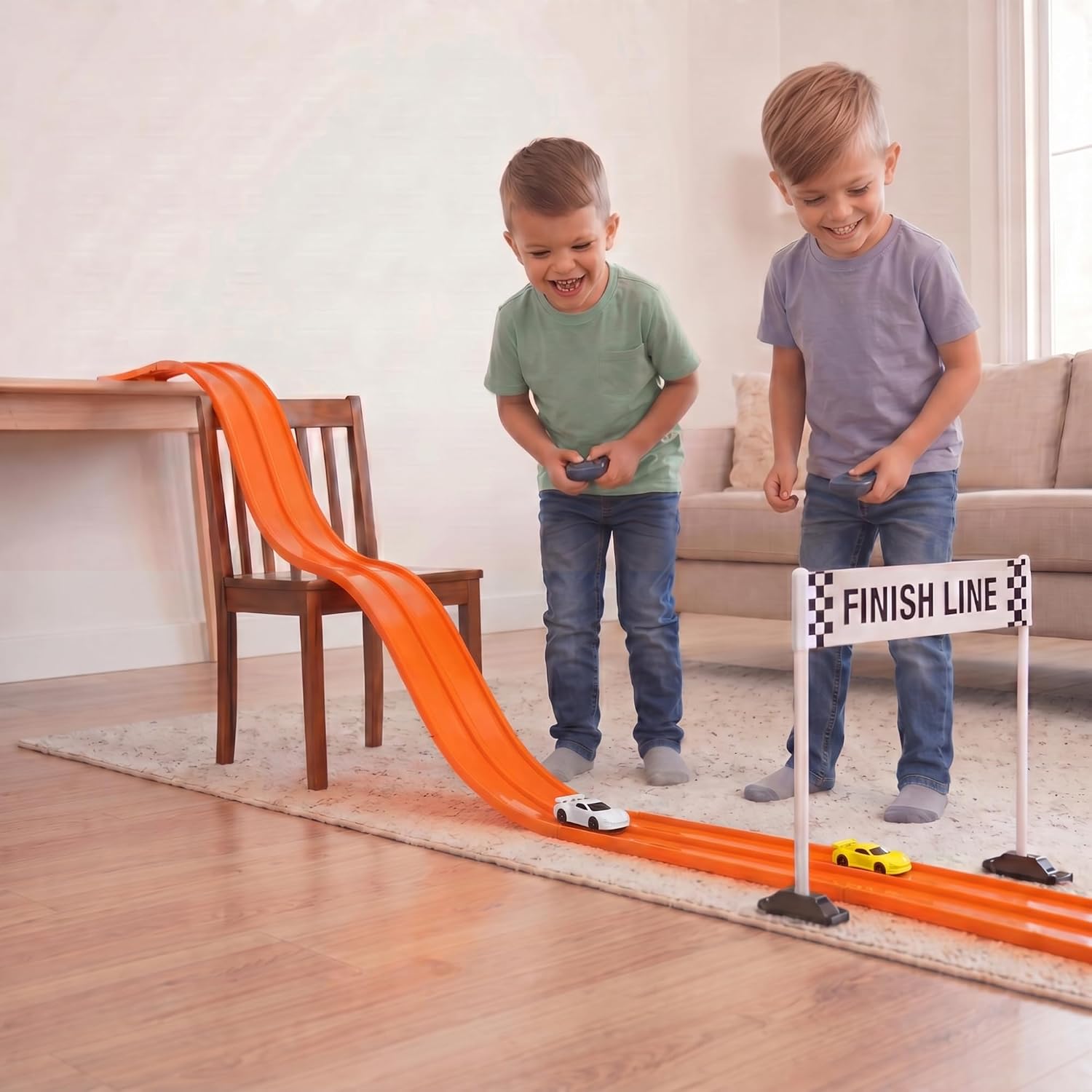 RISIBIX Flexible Orange Race Track Toy for Kids – Build, Bend & Race Into Endless Adventures - Image 6