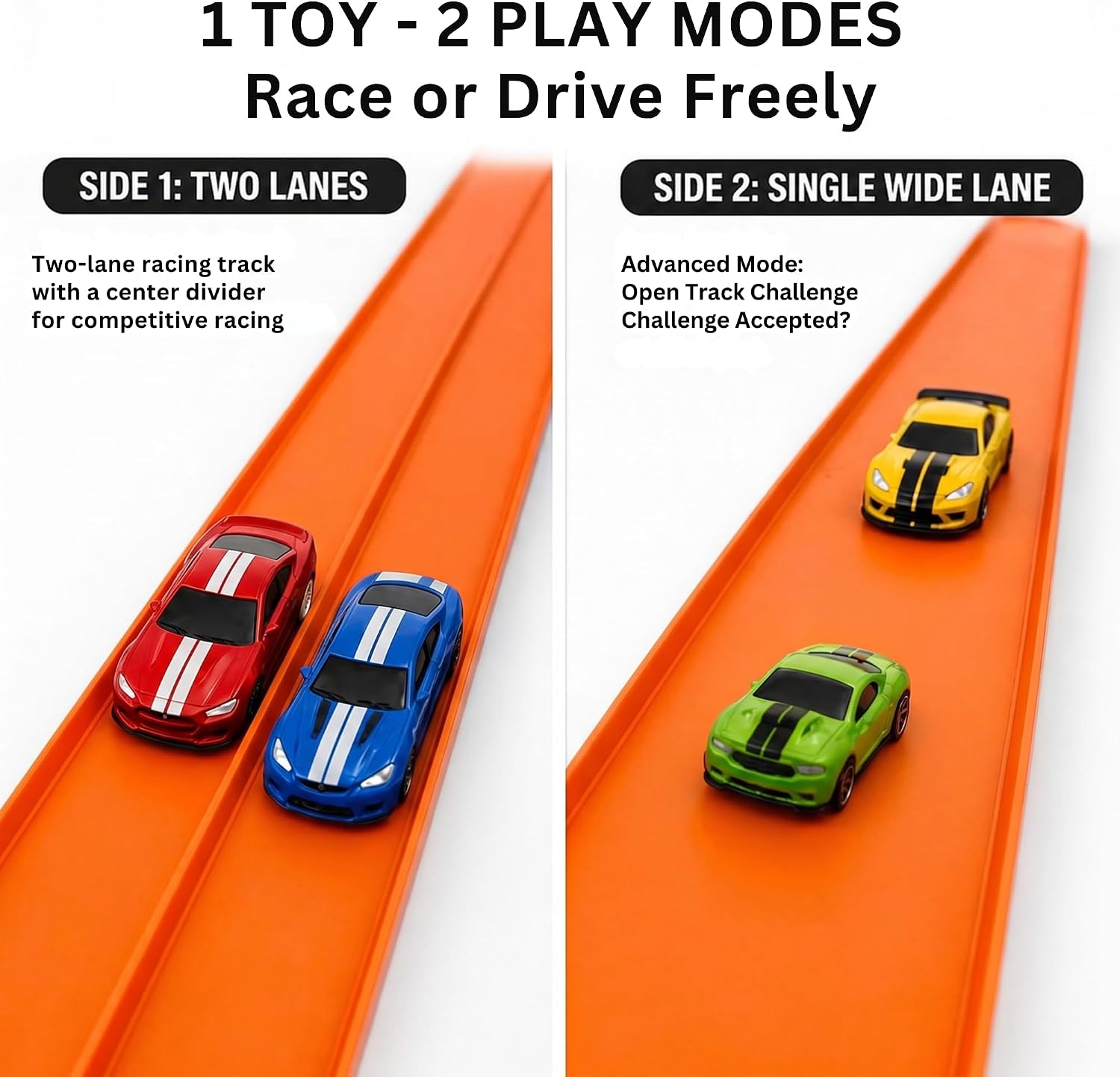 RISIBIX Flexible Orange Race Track Toy for Kids – Build, Bend & Race Into Endless Adventures - Image 4